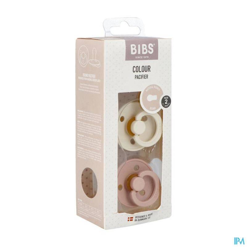 BIBS 2 FOPSPEEN DUO IVORY&BLUSH