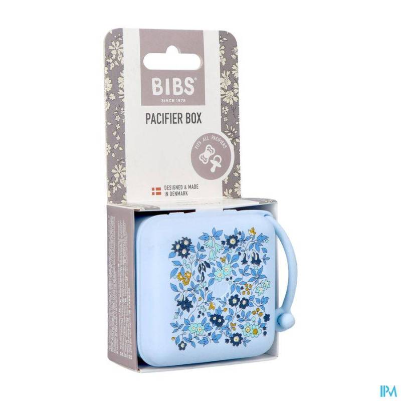 BIBS PACIFIER BOX SUCETTE LIBERTY BLUE