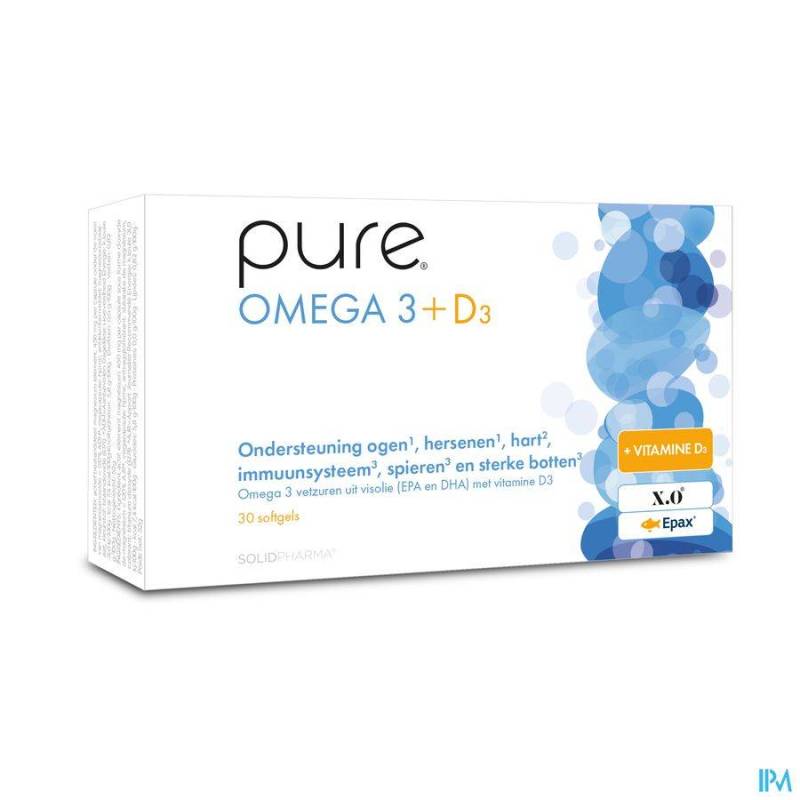 PURE OMEGA 3  D3 SOFTGELS 30