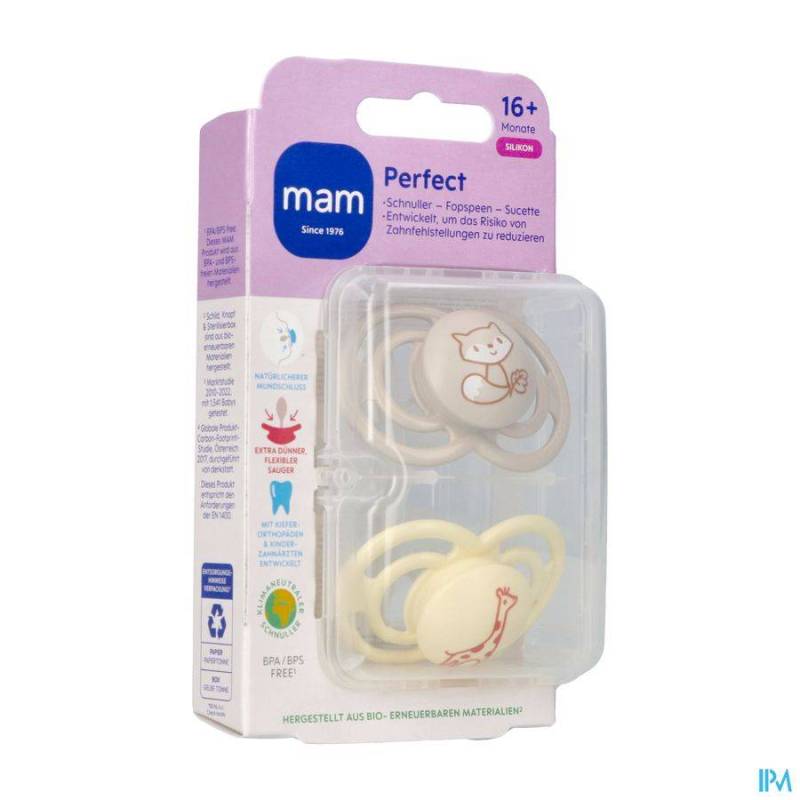 MAM PERFECT FOPSPEEN SILICONE BIO 16M UNI 2