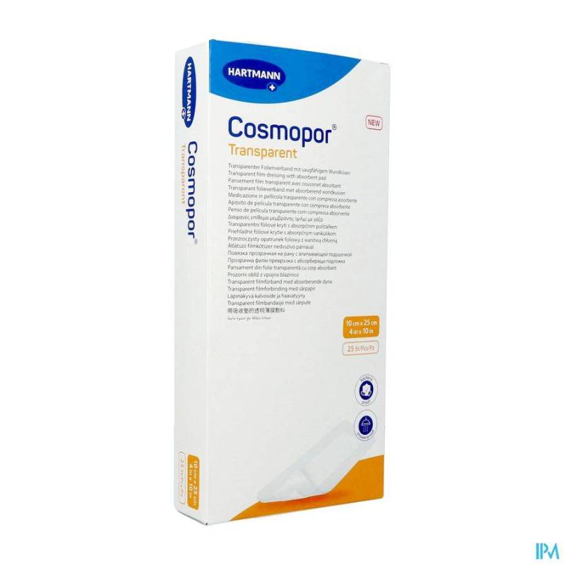 COSMOPOR TRANSPARANT 10X25CM       25PCS