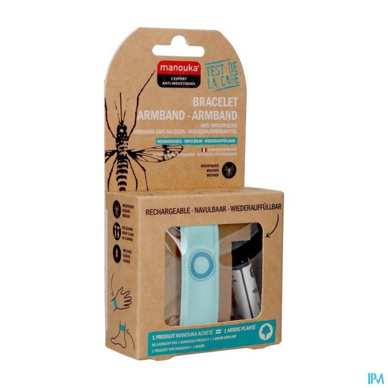 MANOUKA ARMBAND A/MUGGEN UNI TURQUOISE