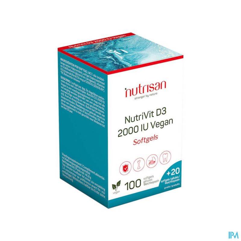 NUTRIVIT D3 2000 IU VEGAN SOFTGELS 10020 GRATUIT