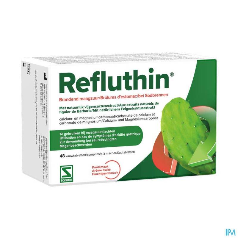 REFLUTHIN FRUIT KAUWTABLETTEN      48STUK