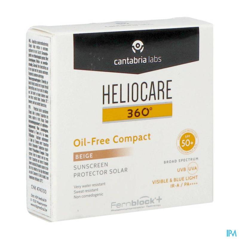 HELIOCARE 360° OIL FREE COMPACT SPF50 BEIGE 10G