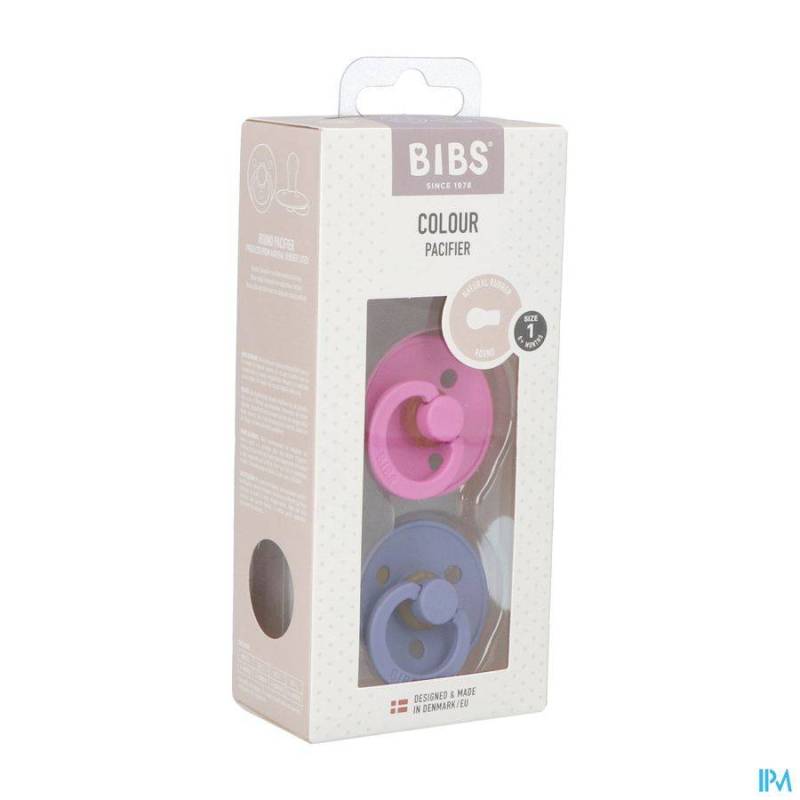 BIBS 1 FOPSPEEN DUO BUBBLEGUM/PERI