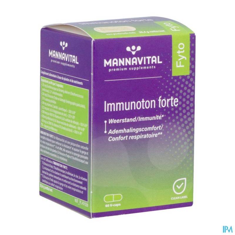 MANNAVITAL IMMUNOTON FORTE V-CAPS 60