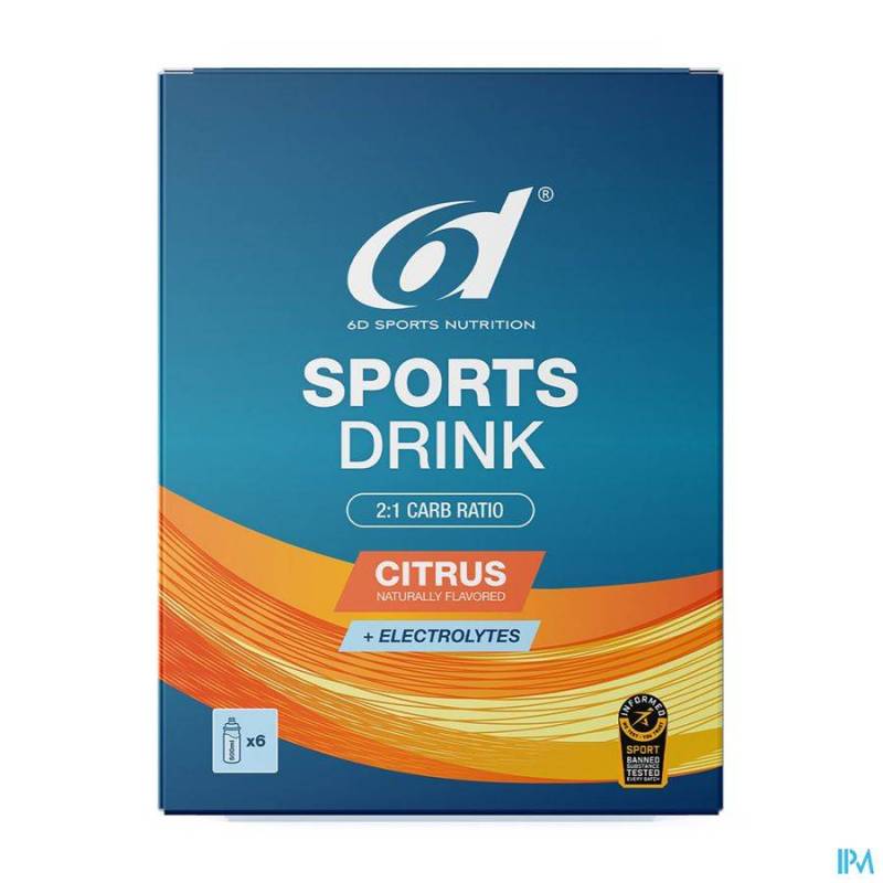 6D SPORTS DRINK CITRUS 6X33G
