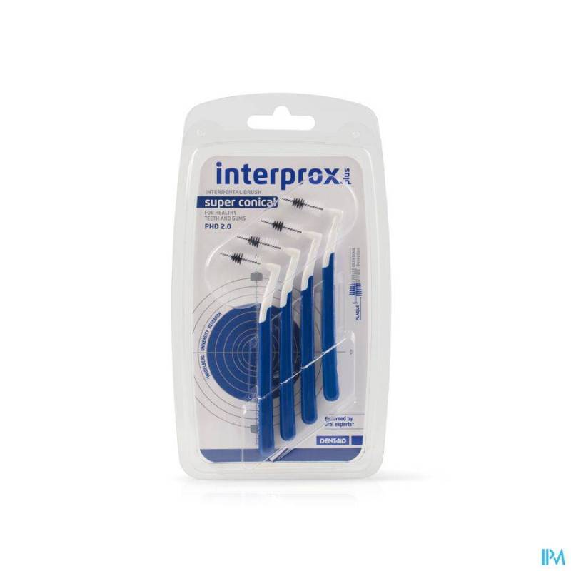 INTERPROX PLUS SUPER CONICAL DONKERBLAUW
