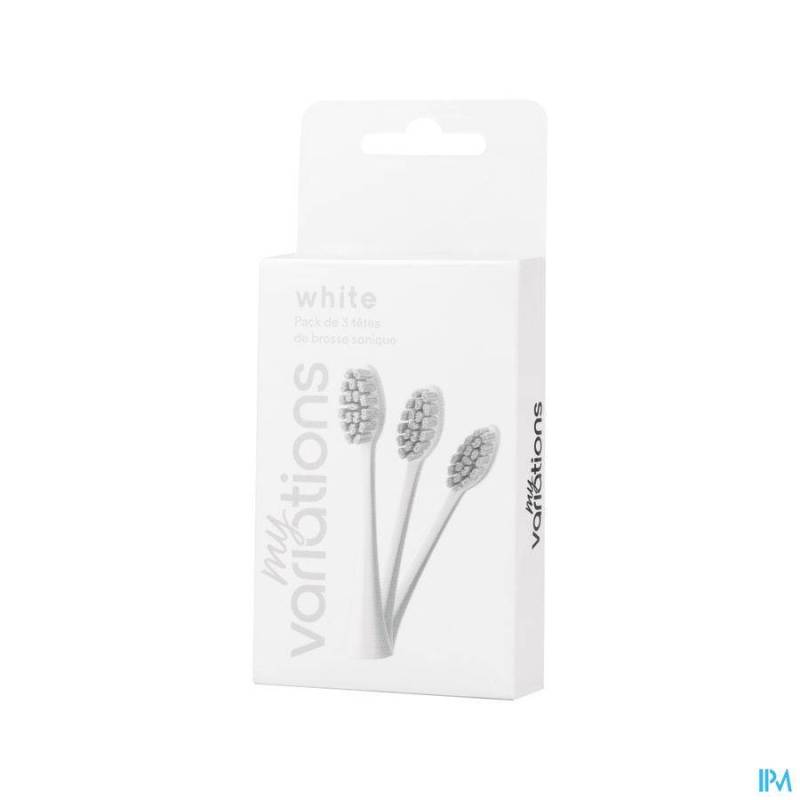 MYVARIATIONS OPZETBORSTELS IVORY WHITE PACK 3