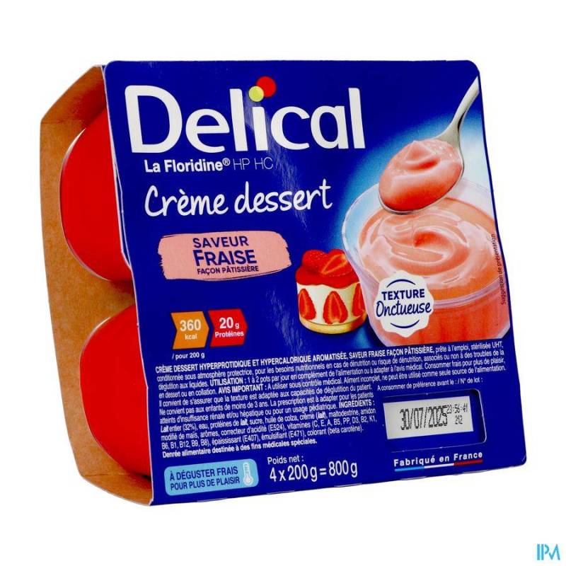 DELICAL CREME DESSERT LA FLORIDINE FRAIS