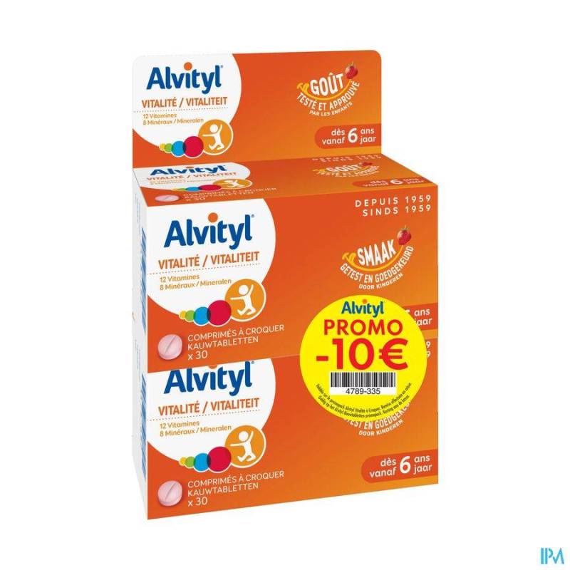 ALVITYL VITALITEIT KAUWTABL 30X2 PROMO