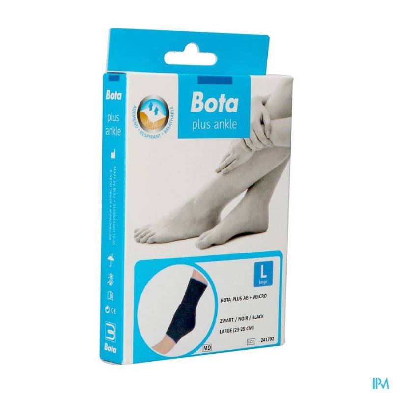 BOTA PLUS CHEVILLEREVELCRO NOIR L 23-25CM