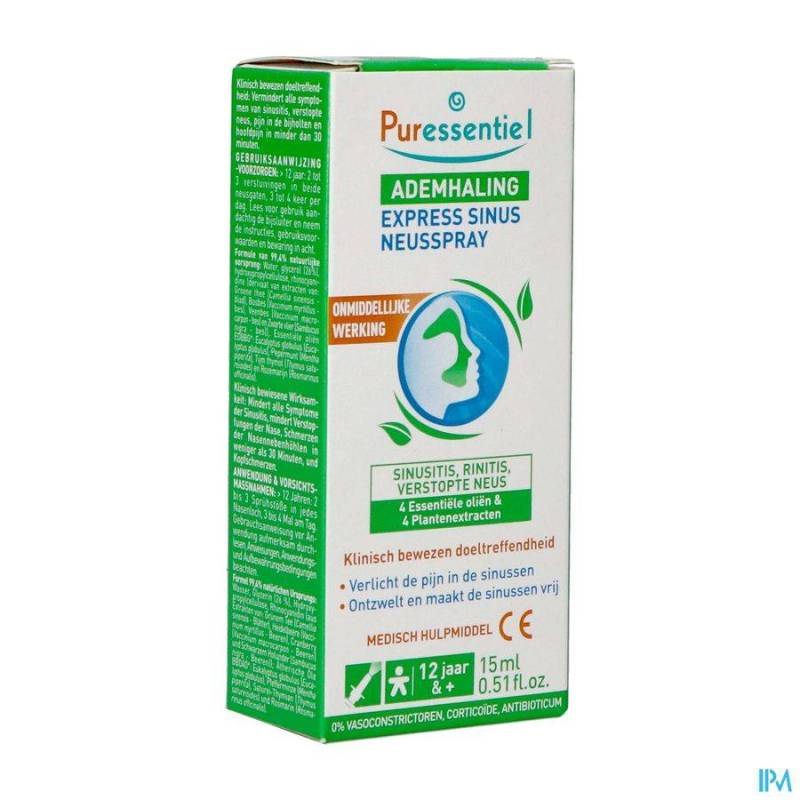 PURESSENTIEL RESPI SINUS EXPRES.SPRAY NAS.BIO 15ML
