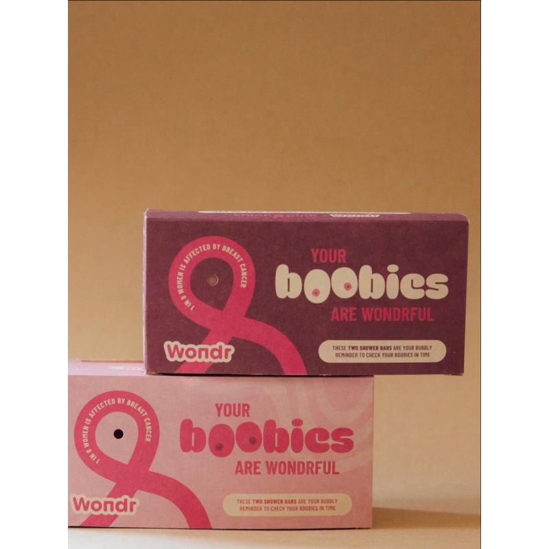 WONDR SHOWER BAR BOOBIE 2X90G
