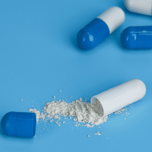 capsule de médicament ouverte