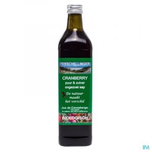 bouteille de jus de canneberge metagenics