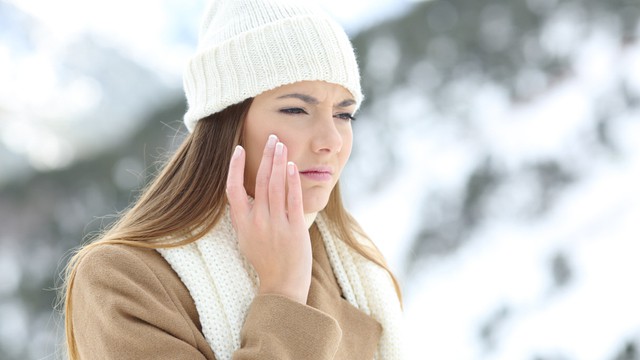 peau sèche causée par le froid